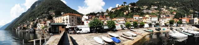 the harbour of Argegno