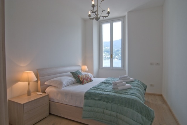master bedroom with lake views