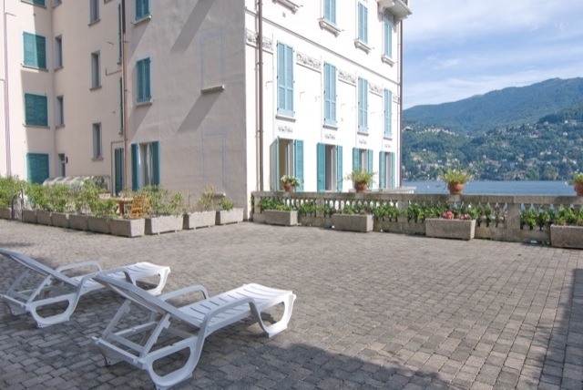 one of 2 sun decks overlooking the lake (shared)