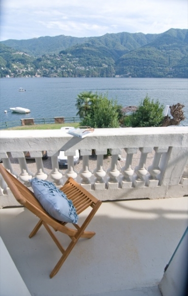 Front balcony overlooking lake