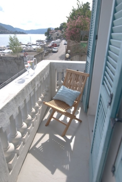 Front balcony overlooking lake
